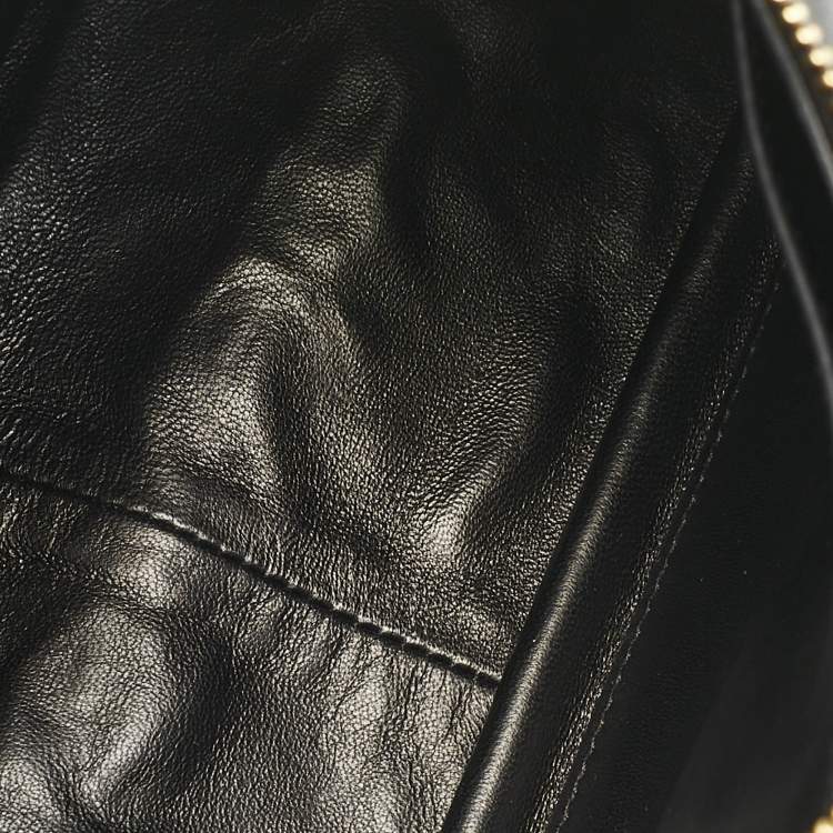 Pre Owned Prada Black Leather Medium Aimee Shoulder Bag