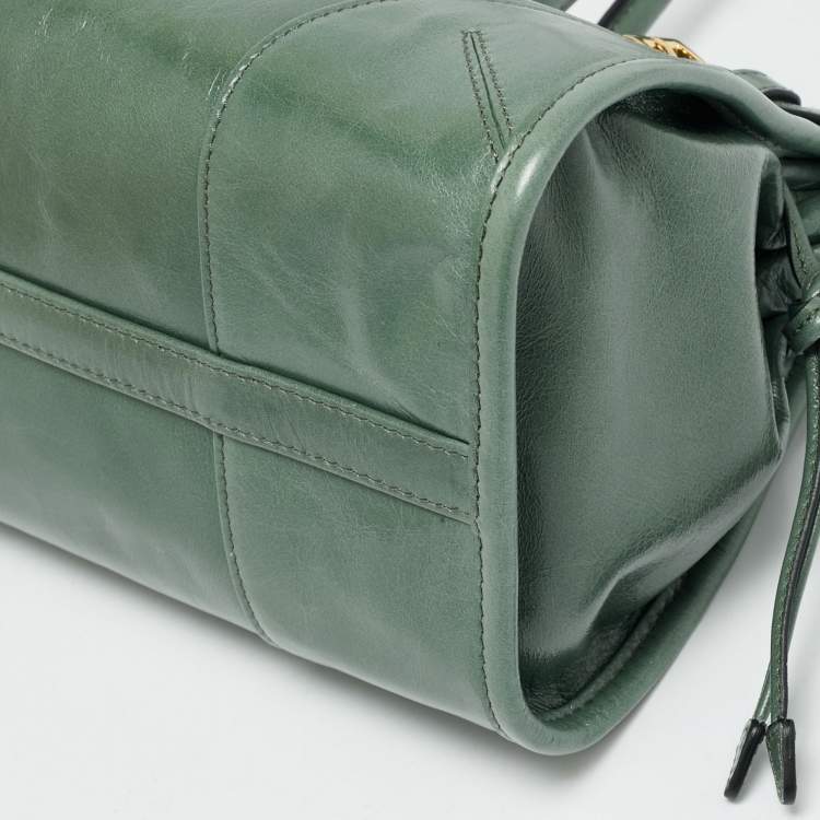 Pre Owned Prada Sage Leather Medium Bonnie Shoulder Bag