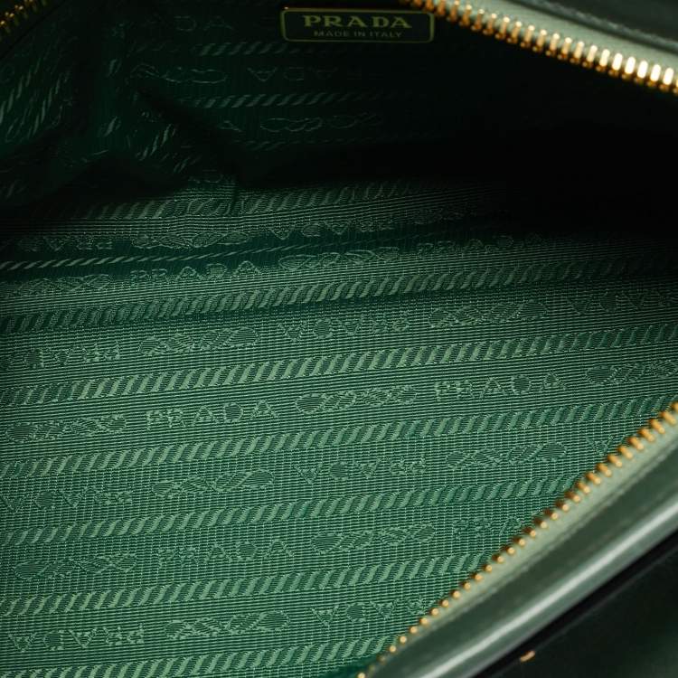Pre Owned Prada Sage Leather Medium Bonnie Shoulder Bag