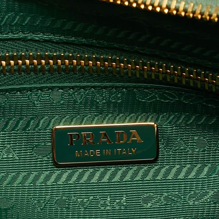 Pre Owned Prada Sage Leather Medium Bonnie Shoulder Bag
