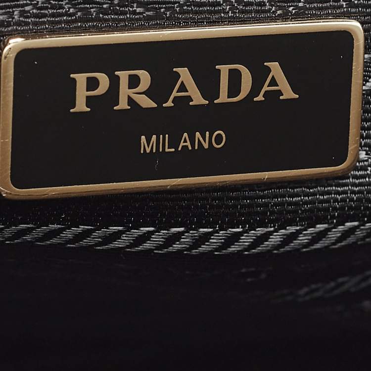 Pre Owned Prada Medium Dark Beige Saffiano Lux Leather Tote