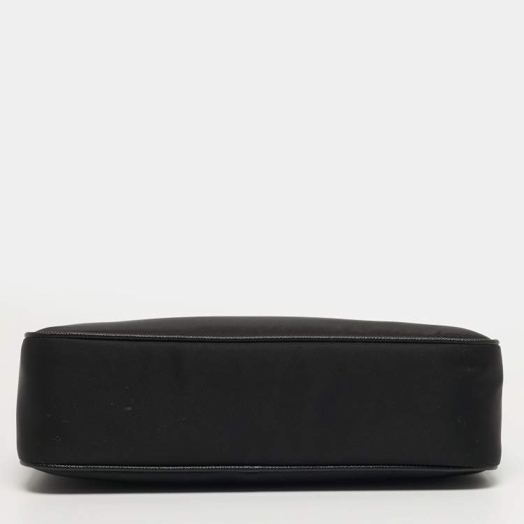 Pre Owned Prada Re-Edition 2005 Mini Black Re-Nylon and Saffiano Leather Bag