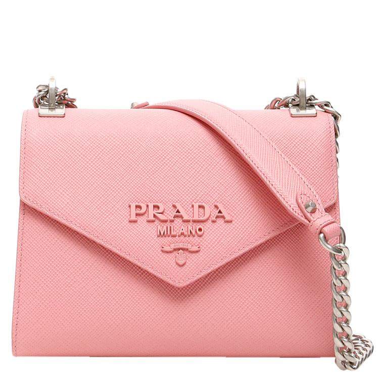 Prada Pink Leather Monochrome Bag Prada | TLC