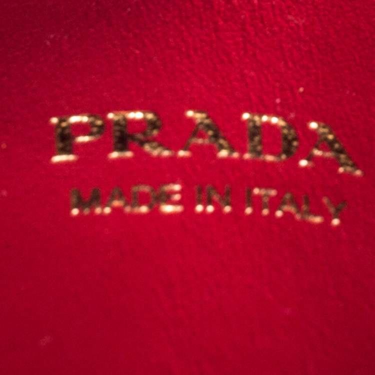 Pre Owned Prada Black Leather Medium Panier Top Handle Bag