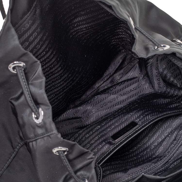 Pre Owned Prada Black Nappa Nylon Backpack