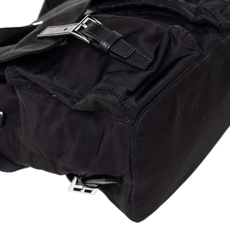 Pre Owned Prada Black Nappa Nylon Backpack