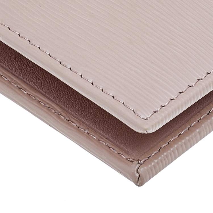 Pre Owned Prada Beige Leather Card Case