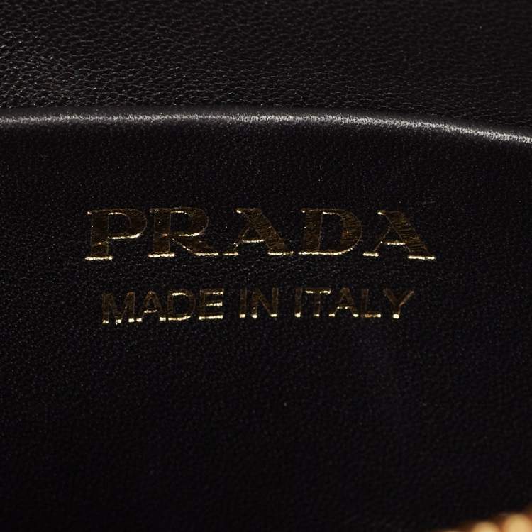 Pre Owned Prada Brown Leather Arque Hobo