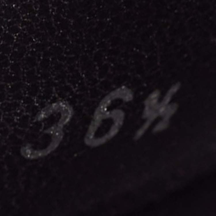 Pre Owned Prada Black Leather Padded Flat Slides Size 36.5