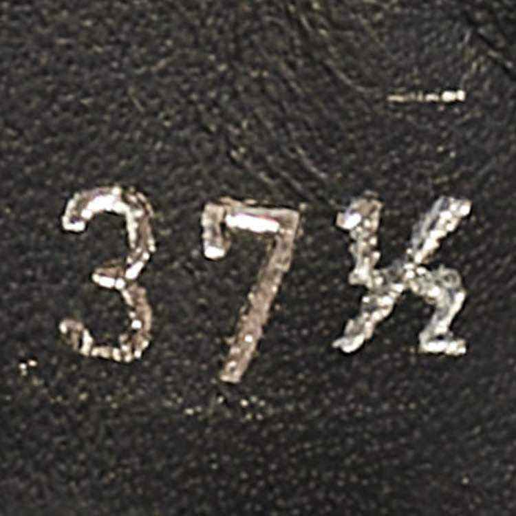 Pre Owned Prada Black Brushed Leather Penny Loafers Size 37.5