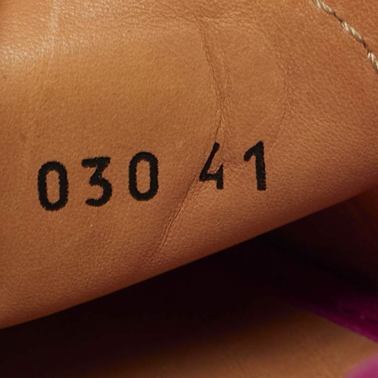 Pre Owned Prada Scrunch Size 41 Pink Leather Loafers