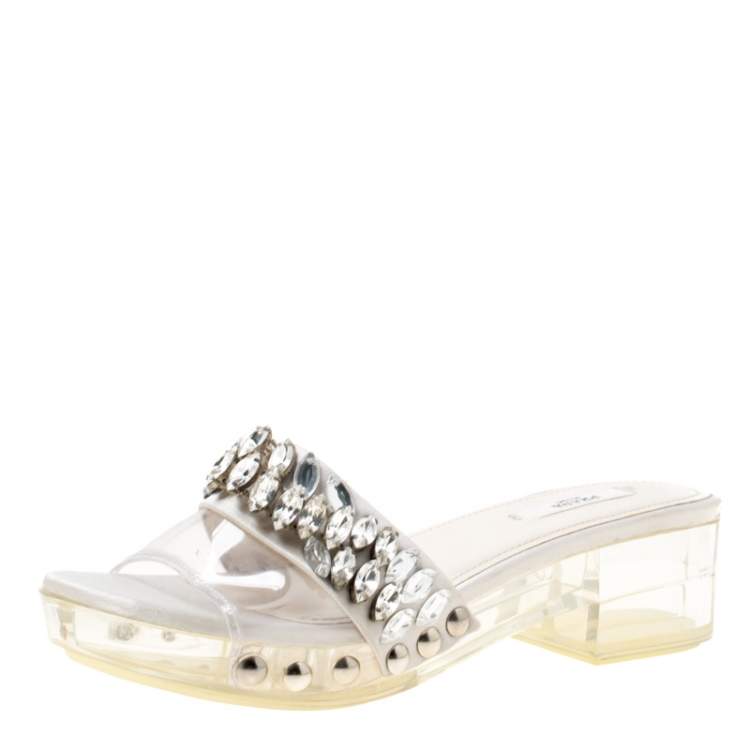 prada platform slides