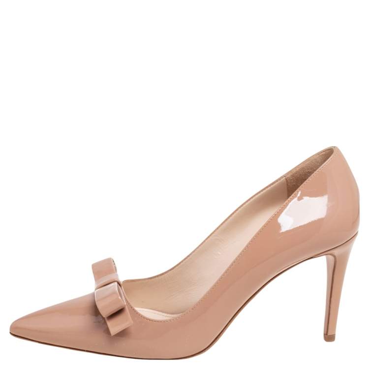 Prada bow clearance pointy toe pump