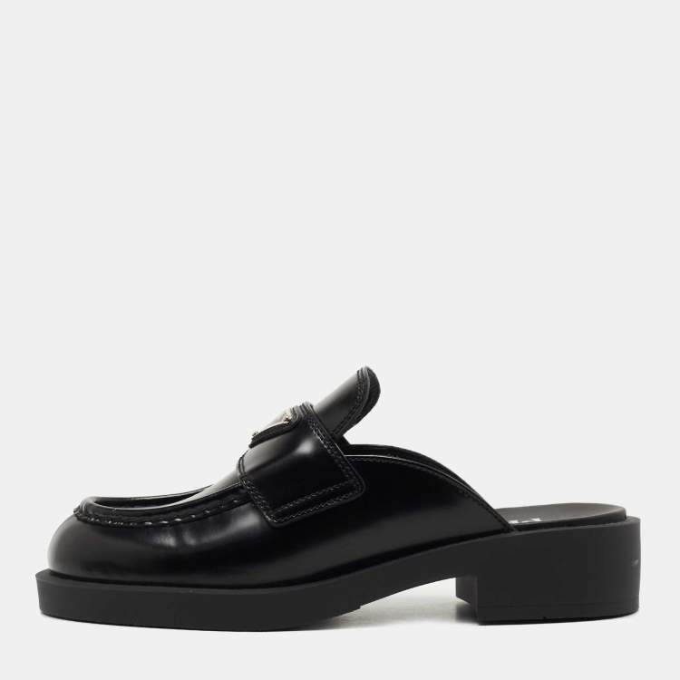 PRADA 36 ミュール イタリア製 ブラック Prada Monolith ミュール | ブラック | FARFETCH JP