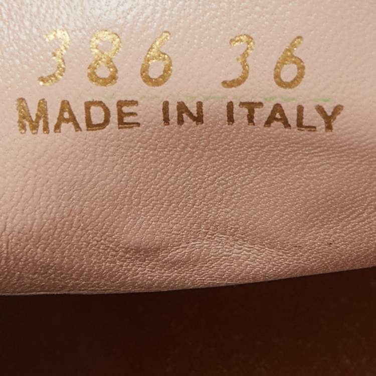 Pre Owned  Prada Baby Pink Velvet Flat Mules Size 36