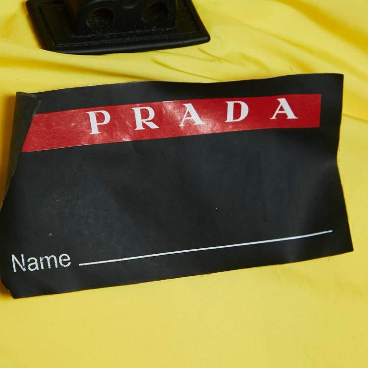 Pre Owned Prada Sports Yellow Technical Synthetic Puffer Down Jacket M