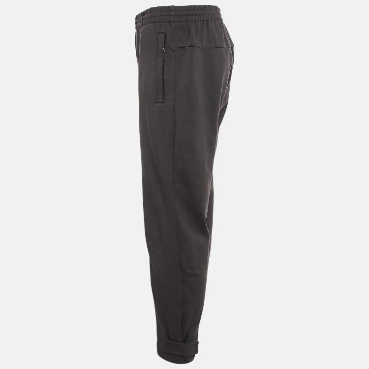 Pre Owned Prada Sports Grey Jersey Track Pants L