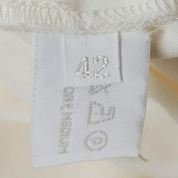 Pre Owned Prada Sport White Cotton Trousers M