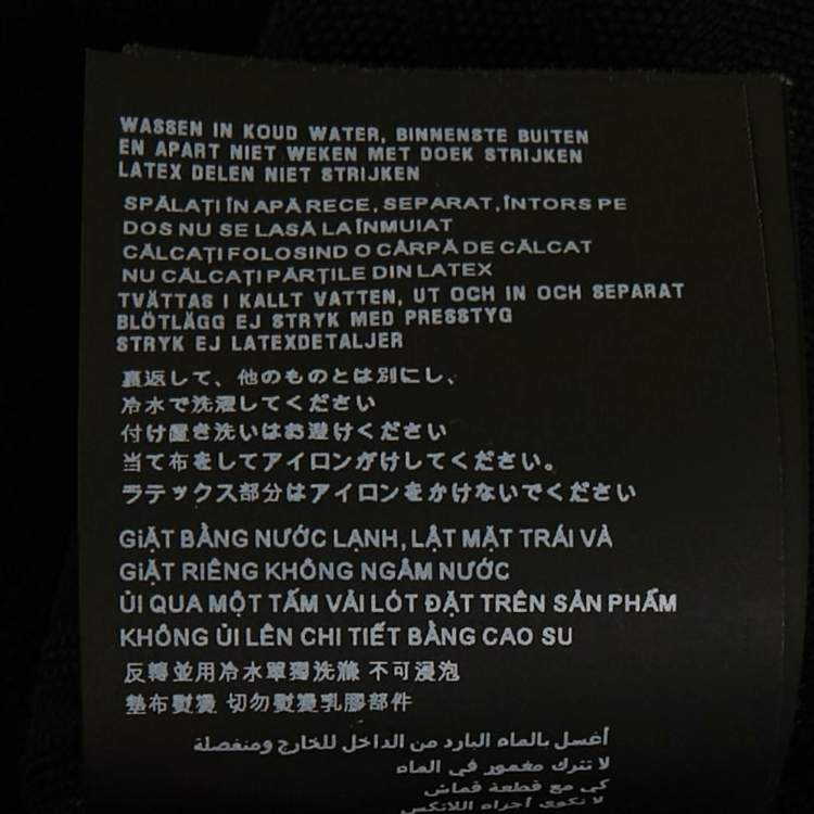 Pre Owned Prada Sport Black Textured Stretch Knit Pullover L