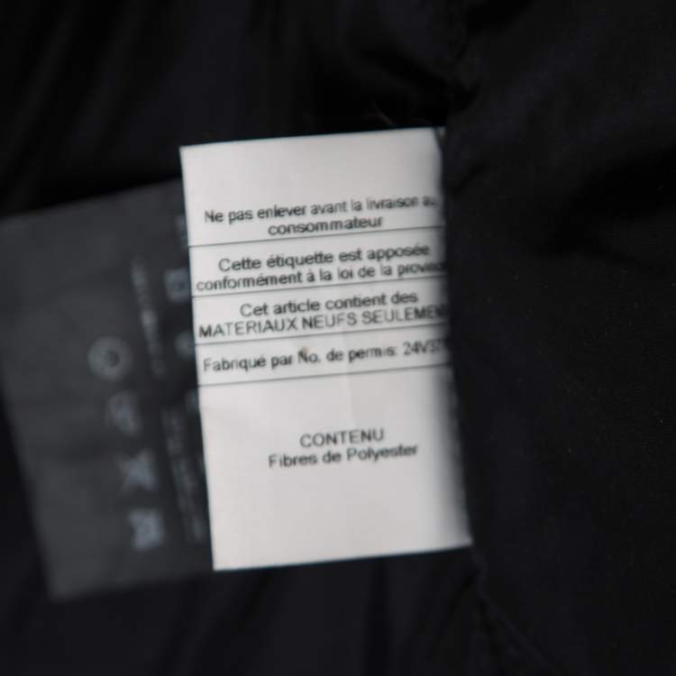 Pre Owned Prada Sport Grey Wool and Alpaca Button Embellished Double Breasted Coat S