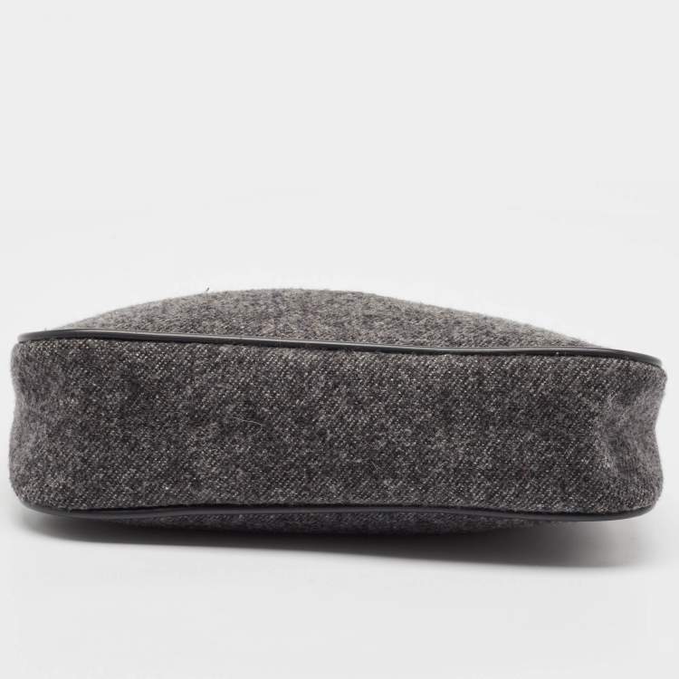 Pre Owned Prada Sport Grey Wool Shoulder Bag