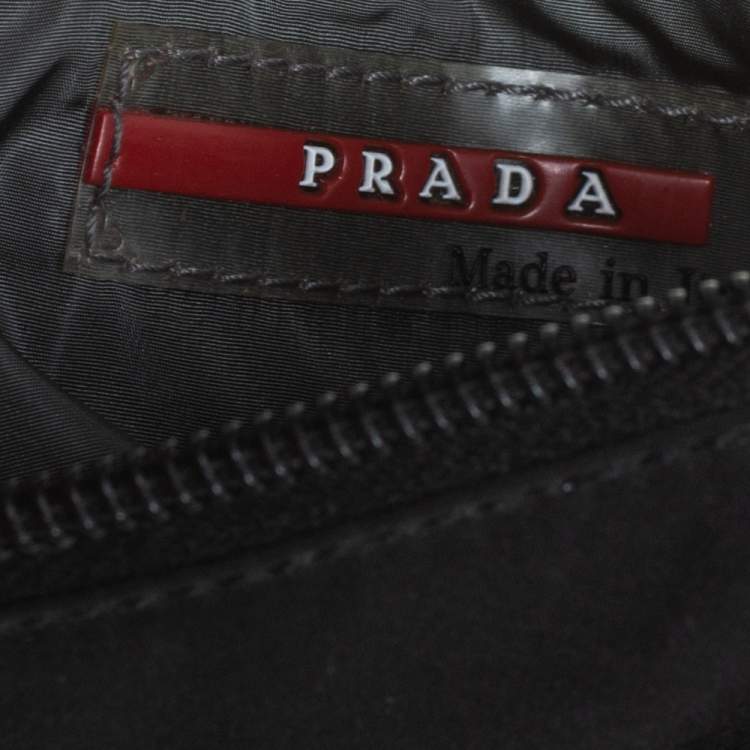 Pre Owned Prada Sport Black Nylon Baguette