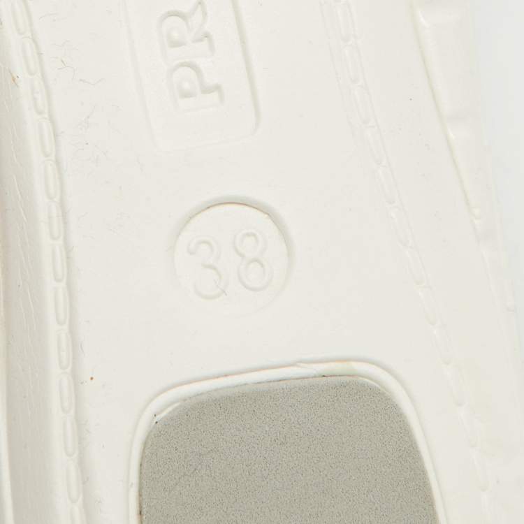 Pre Owned Prada Sport Light Grey Suede Low Top Sneakers Size 38