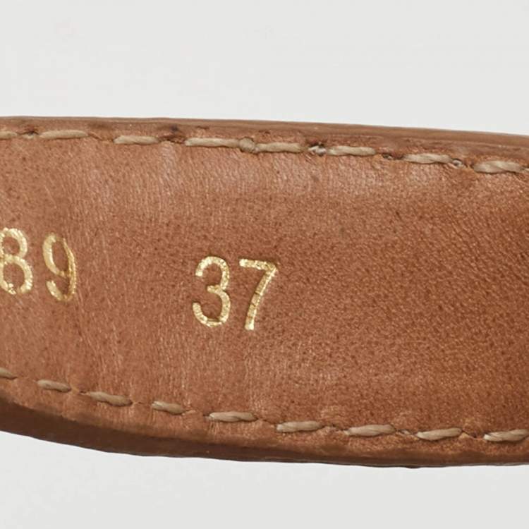 Pre Owned Prada Sport Size 37 Blue/Brown Suede and Leather Cork Espadrille Platform Wedge Sandals