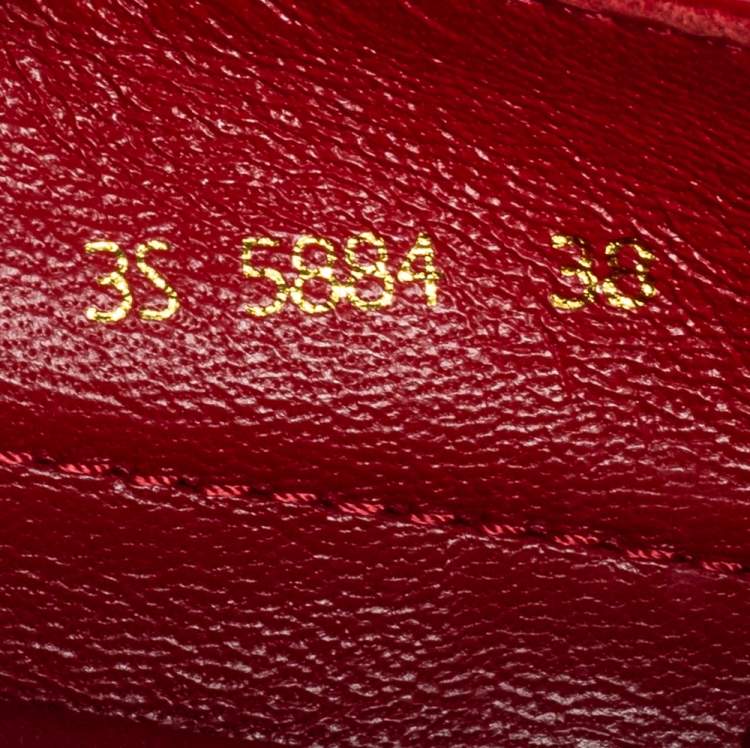 Pre Owned Prada Sport Red Patent Leather Slip-On Sneakers Size 38