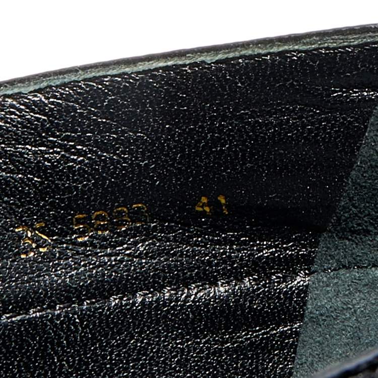 Pre Owned Prada Sport Black Saffiano Patent Leather Studded Slip On Sneakers Size 41