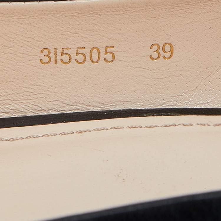 Pre Owned Prada Sport Black Leather Block Heel Pumps Size 39