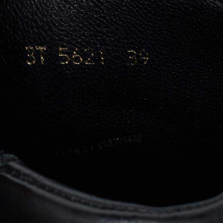 Pre Owned Prada Sports Black Leather High Top Sneakers Size 39