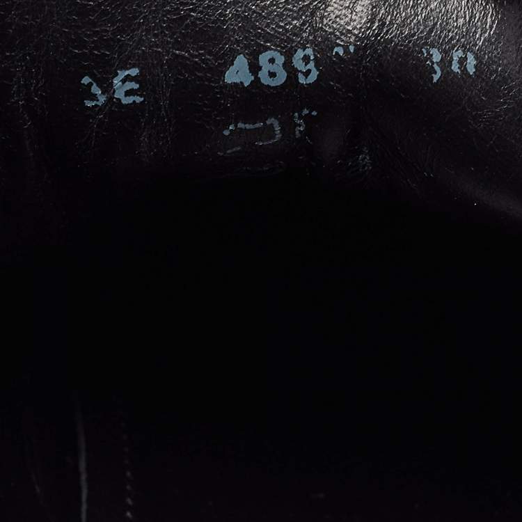 Pre Owned Prada Sport Black Leather Low Top Sneakers Size 39