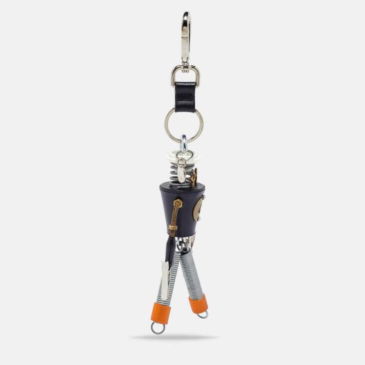PRADA ロボット型キーホルダー robot trick Prada Robot Trick Keychain | Gold | FARFETCH