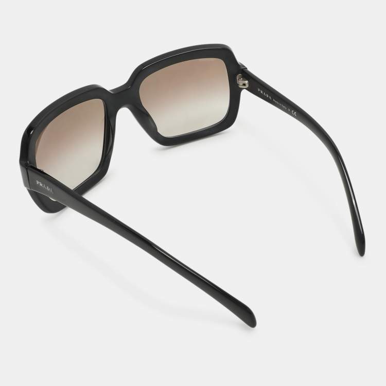 Pre Owned Prada Brown/Black SPR 07R-F Sunglasses