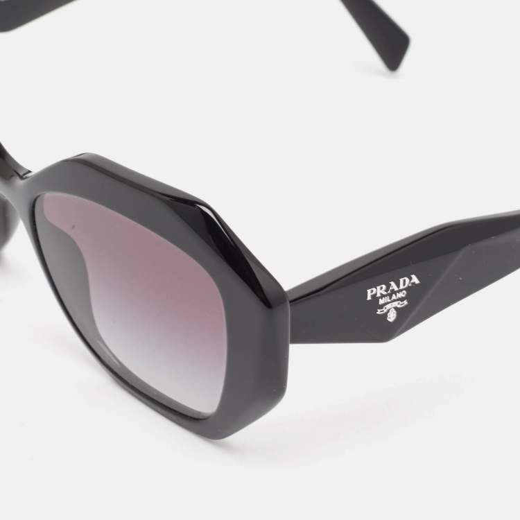 Pre Owned Prada Black Gradient SPR16W Symbole Cat Eye Sunglasses