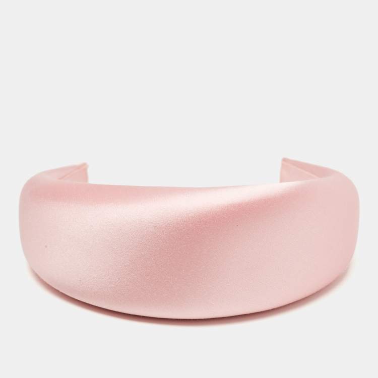 Pre Owned Prada Pink Satin Head Band One Size