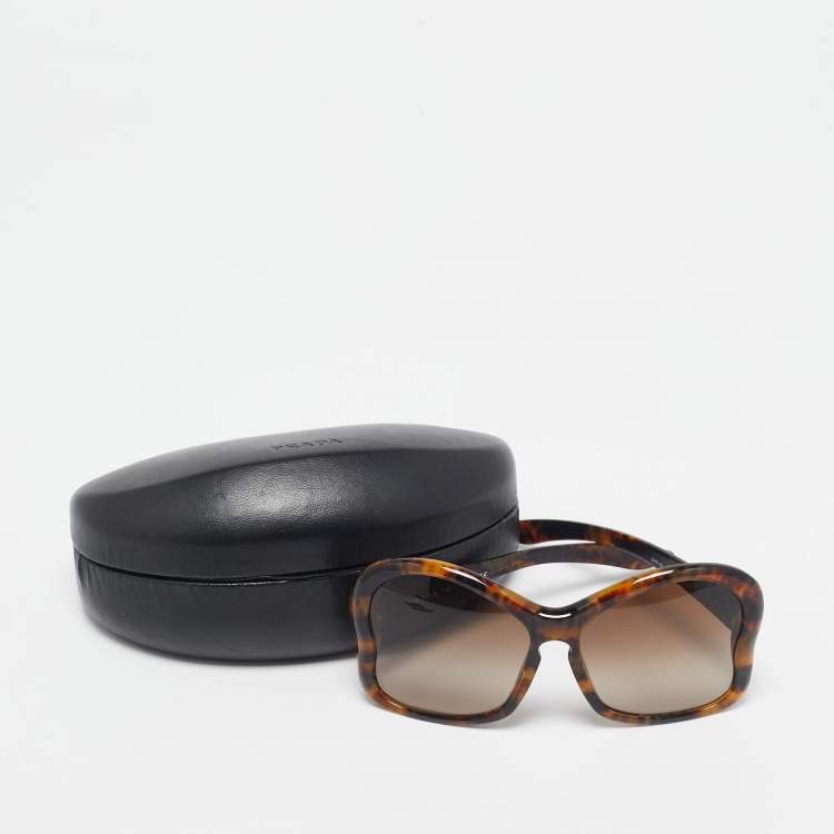 مملوكة مسبقًا Prada Tortoise Brown Gradient SPR181 Butterfly Sunglasses