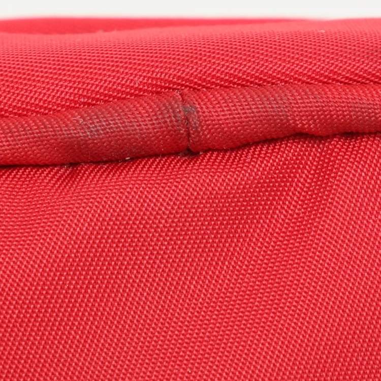 Pre Owned Prada Red Nylon Crossbody Phone Case