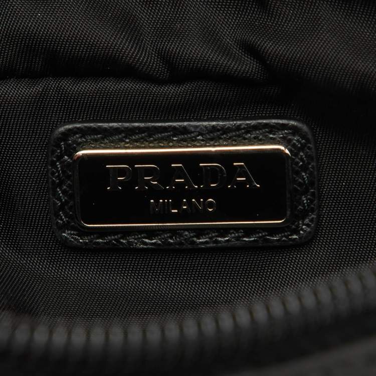 Pre Owned Prada Black Nylon Tessuto Cosmetic Pouch