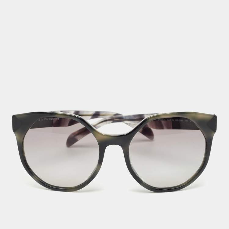 Pre Owned Prada Black/Grey Gradient SPR11T Cat Eye Sunglasses