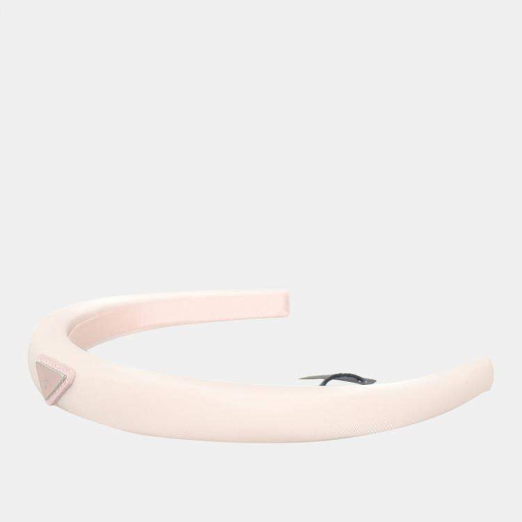 Pre Owned Prada Triangle Logo Headband