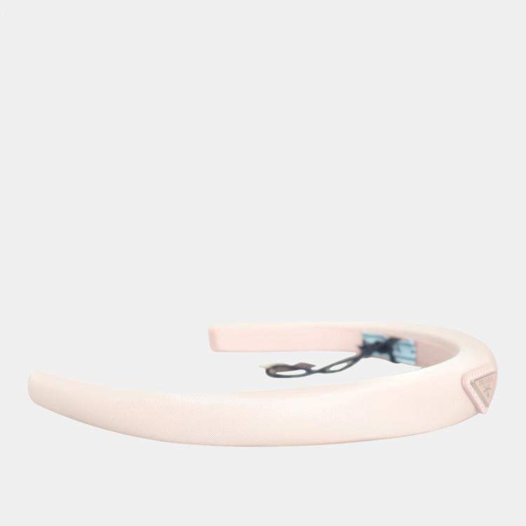 Pre Owned Prada Triangle Logo Headband