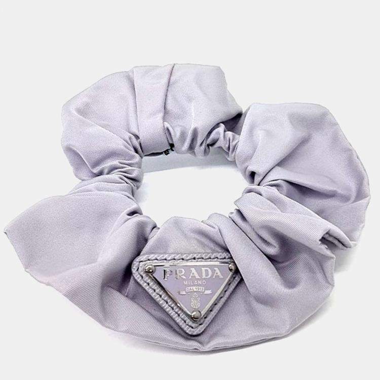 Pre Owned Prada Purple Re-Nylon Hairband
