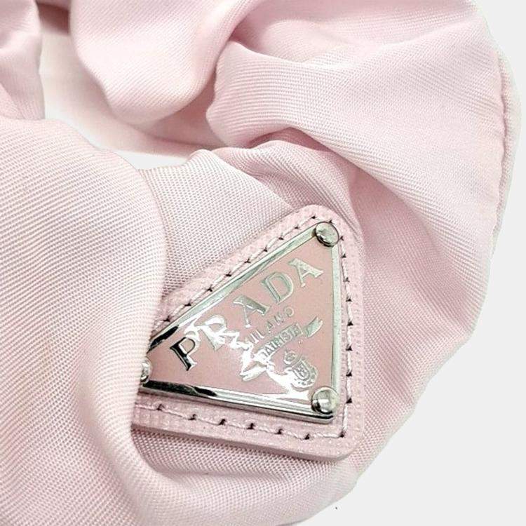 Pre Owned Prada Pink Re-Nylon Hairband