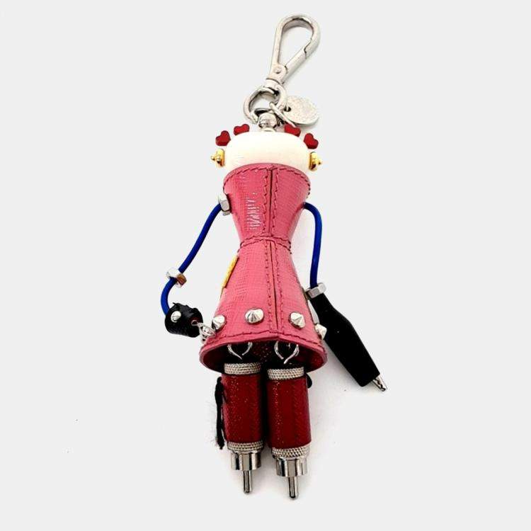 Pre Owned Prada Multi Robot keychain and backpack
