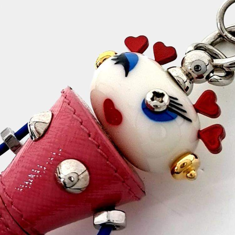 Pre Owned Prada Multi Robot keychain and backpack