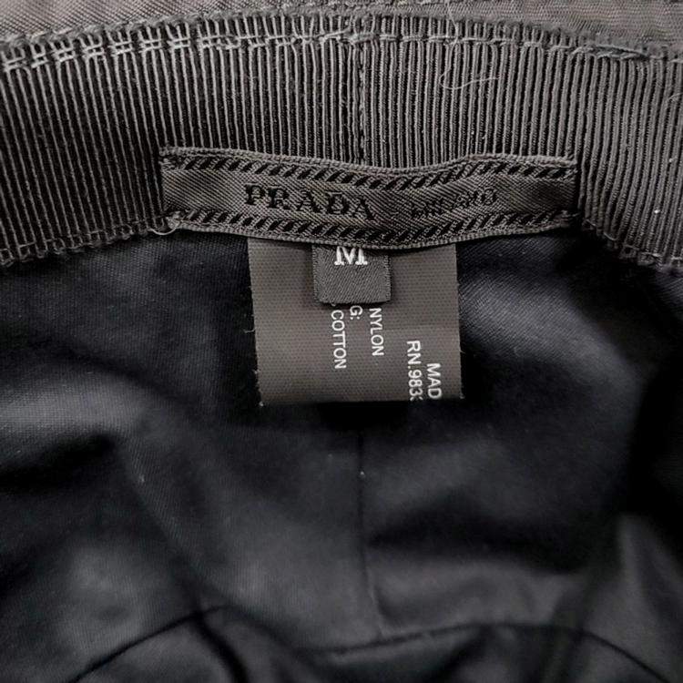 Pre Owned Prada Black bucket hat