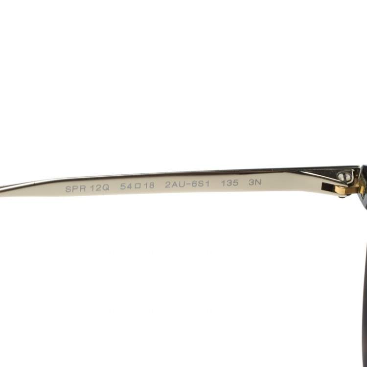 Pre Owned Prada Brown Tortoise/Brown Gradient SPR12Q Cat Eye Sunglasses