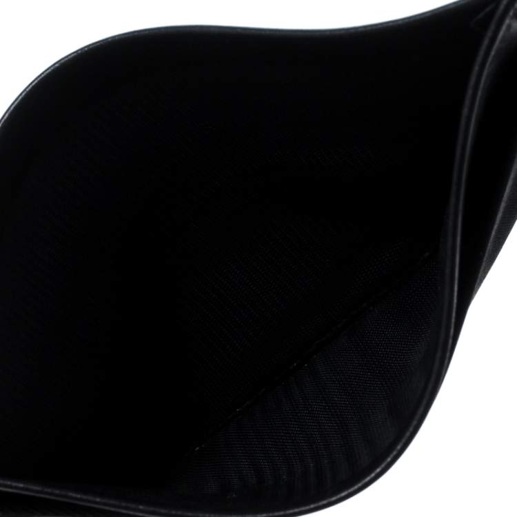 Pre Owned Prada Black Nylon Card Case 